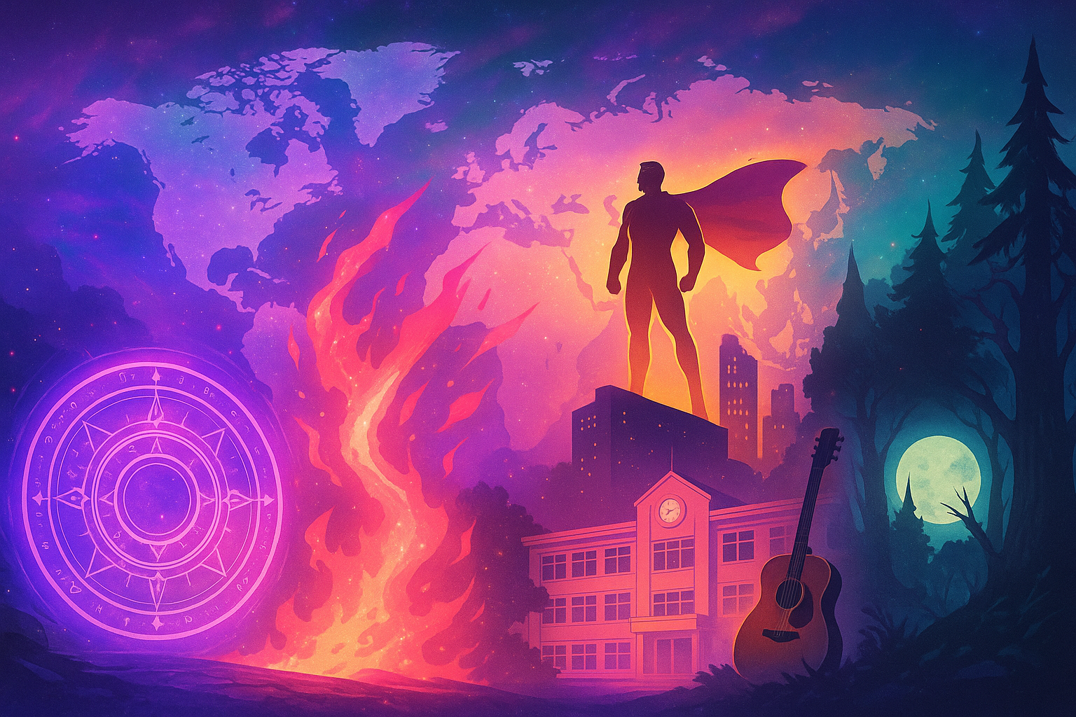 海外で成功したアニメ作品の国際的ヒット構造を示す図