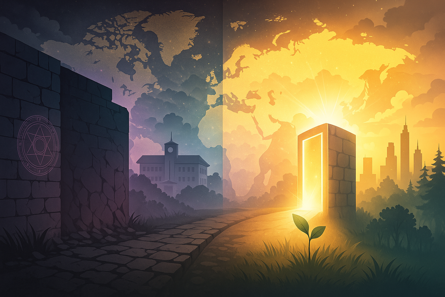 アニメジャンルの限界と進化の可能性を象徴するビジュアル