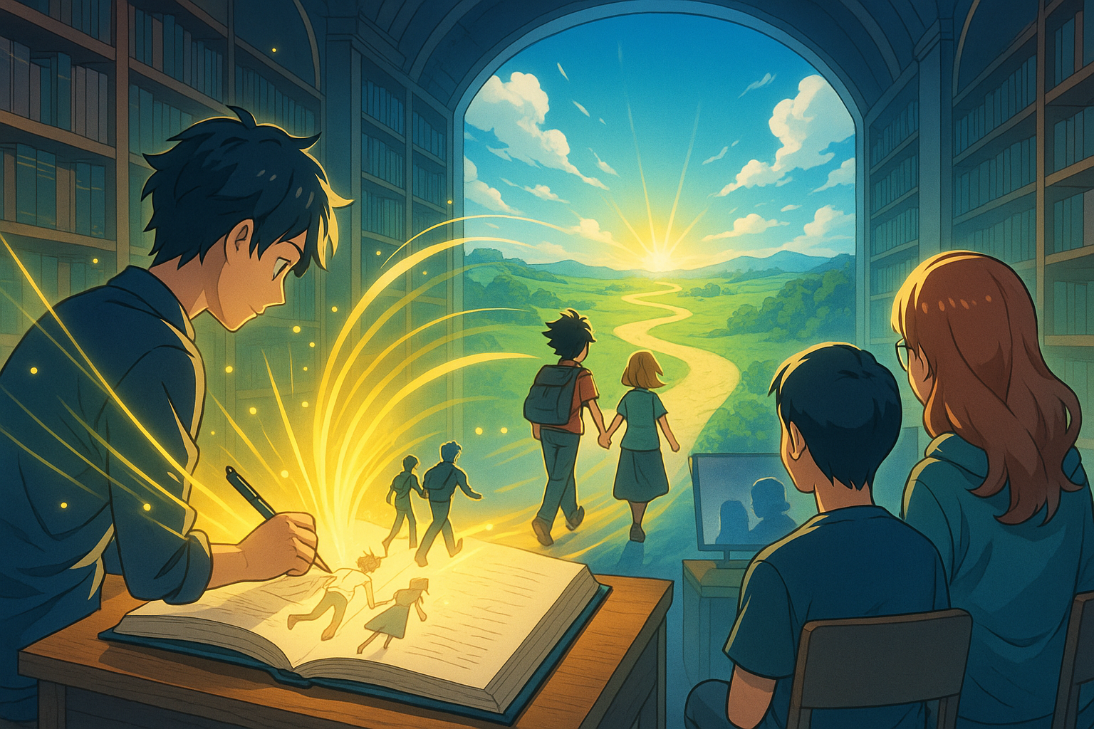 心理学的応用と成長物語の接点を象徴するビジュアル